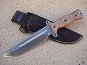 Azula Gun Holsters Busse Combat HOG Gemini Knife Custom Molded Leather Sheath Brown USA