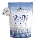 Mystic Nature Celtic Sea Salt - 500g | Natural Unrefined Mineral Rich Celtic Salt Crystals From France | Rich In Magnesium Calcium Iron Potassium