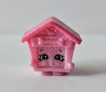 Shopkins Pup-E-House Glitzi Pink Glitter Figurine Moose Pre-Owned AUS Seller