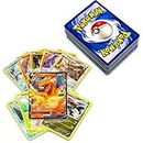 Pokémon 50+ Official Pokemon Cards Binder Collection With 5 Foils In Any Combination And At Least 1 Rarity, GX, EX, FA, Tag Team,Secret Rare With Cards Like Charizard And Detective Pikachu for Adult