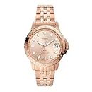 Fossil Women's FB-01 Quartz Stainless Steel Three-Hand Watch, Color: Rose Gold (Model: ES4748)