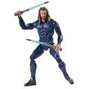 DC Comics, Double Strike Aquaman Action Figure, 12-inch, Stealth Suit, Lights & Sounds, Easy to Pose, Collectible Superhero Kids Toys for Boys 4+