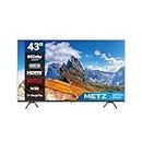 Metz Smart TV, 43" (109 cm), LED, 4K, Versione 2022, Wi-Fi, Android 10.0, HDMI, ARC, USB, Slot CI+, Dolby Audio, DVB-C/T2/S2, HEVC, boundless, Nero
