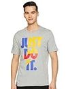 Nike Men's Relaxed Short Sleeve T-Shirt (DJ4067-063_DK Grey Heather M)