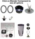 Replacement Compatible Oster Blenders,Gasket,Blade,Base,Plastic & Glass Jar,Lid