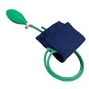 Raindrop World Blood Pressure BP Cuff Rubber Air filling Bulb Double Tube Sphygmomanometer Green Color with cover1 pcs.