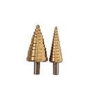 Harbor Freight Tools Warrior 2 Piece Titanium Nitride Coated High Speed Steel Step Drill Bits