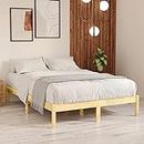 TEKEET Furniture Home Tools - Marco de cama de madera maciza, 180 x 200 cm, tamaño Super King