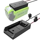 Power Wheel Adapter with Fuse & Switch, Secure Battery Adapter for Greenworks 40V Lithium Battery, with 12 Gauge Wire, Good Power Convertor for DIY Ride On Truck, Robotics, RC Toys and Work Lights
