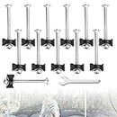 AFASOES 12 Pcs Trampoline Screws Galvanized Steel Trampoline Enclosure Pole Gap Spacers Fixing Trampoline Accessories Trampoline Stability Tool Set With Wrench for Fixed Trampoline, 77mm