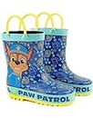 Paw Patrol Wellies Boys Kids Toddlers | Chase Rescue Pups Police Cop Wellington Boots | Zapatos azules amarillos resistentes al agua para caminar