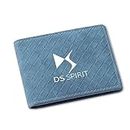 BrohN Couverture Ultra-Fine permis de Conduire de Voiture Porte-Carte de crédit en Daim pour DS Spirit DS3 DS4 DS4S DS5 5LS DS6 DS7 DS9 Wild Rubis e-Tense,Blue Style