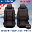 New Leather Car Seat Covers Universal for Ford 2pcs Front Cushions Accessories