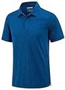 TACVASEN Polo Shirts for Men Stretch Polos Summer Tennis Polos 3 Buttons Casual Polo Relaxed Polo T-Shirts for Men Athletic Shirts