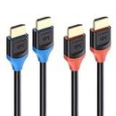 [Ultra High Speed HDMI Certified] Cable Matters 2-Pack 48Gbps 8K HDMI Cable 3.3 ft / 1m with 8K@120Hz, 4K@240Hz and HDR Support for PS5, Xbox Series X/S, RTX3080/3090, RX 6800/6900, Apple TV, and More