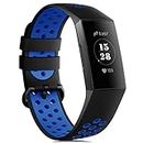 Gogoings Wristband Compatible with Fitbit Charge 3/Charge 4 Wristband Women Men Sport Silicone Watch Strap for Charge 4/Charge 3 Special Edition