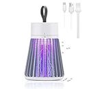 Joomouney Mosquito Killer Lamp, Rechargeable Electric Fly Killer, 2 in 1 Killer with Ultraviolet Lamp And Lighting Lamp, 360° Attract Insect Fly Zapper For Indoor Outdoor, Home, Bedroom, Camping