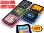 Apple iPod Nano 6ta Generación 8, 16 GB - Reacondicionado, todos los colores, ¡garantizado!