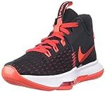 Nike Lebron Witness 5, Zapato de Baloncesto Unisex Adulto, Black/Bright Crimson-University Red, 44.5 EU
