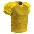 Champro Men's Standard Time Out Adult Football Practice Jersey for Training, Scrimmage Games, Gold, Medium
