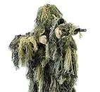 Arcturus Warrior Ghillie Suit | Hunting Clothes for Men | 5-Piece Camouflage Suits for Hunting, Military, Airsoft Snipers (Woodland, XL/XXL)