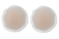 Flirtzy Self-Adhesive Silicone Nipple Cover, Invisable Nipple Concealers, Conforms to Breast with Flower Shape, Reusable, Washable