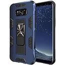 Samsung Galaxy S8 Plus Case Samsung Galaxy S8+ Case Military Grade Built-in Kickstand Case Holder Armor Heavy Duty Shockproof Cover Protective for Samsung Galaxy S8 Plus Phone Case (Blue)