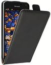 mumbi Tasche Flip Case kompatibel mit Microsoft Lumia 650 Hülle Handytasche Case Wallet, schwarz