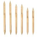6 Pieces Bamboo Reed Pens Double Head Hard Bamboo Pen Polymer Clay Tool Pottery Ceramic Shaping Tools for DIY Pottery Ceramics Clay Sculpture Carving Supplies, Small, Medium, Large