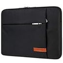 Lacdo 11 inch Chromebook Case Laptop Sleeve for 11.6" Acer Samsung HP Lenovo Chromebook C340 | 11.6" Macbook Air | Dell Latitude 11 | Microsoft New Surface Pro 9/X/8/7/6 Protective Computer Bag, Black