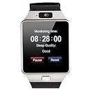 DZ09 Bluetooth Smart Watch - Upgraded Touch Screen Bluetooth Smart Wrist Watch Smartwatch Phone Support SIM TF Card with Camera Pedometer for iPhone iOS Samsung LG Android Phones (Black) DZ09 Bl
