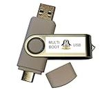 Universal 6-in-1 Linux Best Operating Systems Collection Install Recovery MultiBoot Bootable Live USB Flash Thumb Drive for PCs and MACs USB-C Compatible