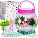 Light-Up Unicorn Terrarium Kit For Kids - Birthday Gifts for Girls - Creative Unicorn Toys & Craft Kits Presents - Arts & Crafts Fun for Little Girls Age 4 5 6 7, 8-12 Year Old Girl Gift