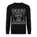 I Paused My Game To Be Here Gamer Ugly Christmas Unisex Pullover