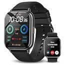 Smart Watch for Men Women with Bluetooth Call, 1.83" DIY Dial Touch Screen Fitness Tracker Watches, Heart Rate Monitor, Blood Oxygen, Multi-Sports Waterproof Smartwatch for Android iOS Phone (Black)