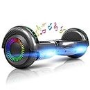 LIEAGLE Hoverboard, 6.5" Self Balancing Scooter Hover Board with bluetooth Wheels LED Lights for Kids Adults