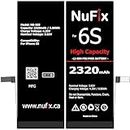 NuFix High Capacity Battery Replacement for Apple iPhone 6S 2320mAh Compatible Replacement Battery Kit Tools Adhesive (Single)