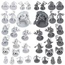 Path Gaming 38 Miniatures Fantasy Tabletop RPG Figures for Dungeons and Dragons, Pathfinder Roleplaying Games. 28MM Scaled Miniatures, 10 Unique Designs, Bulk Unpainted, Great for D&D/DND