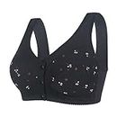 Front Fastening Bras for The Elderly Sale, Full Coverage Corset Bra Comfortable Underwire Bralette Underwear Women's Underwired Support Slightly Padded Lace Strapless Bra Valentines Gifts for Her
