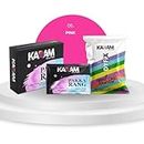 Kadam Pakka Rang Fabric Dye Colours | 10 sachets of Shade 05 Pink Colour with 5 sachets of DyFix Colour Fixer Liquid | Fabric Dye Colours for Old Clothes and Faded Jeans | Permanent Fabric Dyes
