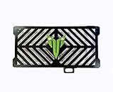 Bike Auto ACCESSORIES Stainless Steel Motorcycle Radiator Guard Protector Grill for MT15 Compatible Yamaha MT-15 Radiator Guard Heavy - Black & Green