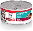 Hill's Science Diet Adult Tender Tuna Dinner Canned Wet Cat Food, 156g, 24 Pack