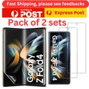 For Galaxy Z Fold 5 4 3 Tempered Glass Screen Protector Case Friendly