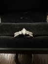 *Anillo de compromiso de diamantes de oro blanco 14k Kay Jewelers talla 10