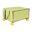 PrettyKrafts Under Bed Storage Containers, Under Bed Collapsible Wardrobe With Wheels, Foldable Bedroom Storage Organization with Handles, Under Bed Storage Bins Drawer For Clothes, Blankets, Green