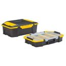 STANLEY STST19900 19-29/32"W Plastic, Black, Yellow Portable Tool Box, Matte,