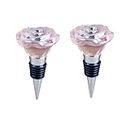 Wine Stopper Bottle Stopper Flower Wine Stoppers for Keeping Wine Champagne Fresh 2 Pcs Rose Wine Savers for Gifts Home Bar Holiday Party Wedding Decoration