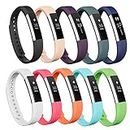 Fitbit Alta Bands,AK Replacement Bands for Fitbit Alta with Metal Clasp (10 pack, Small)