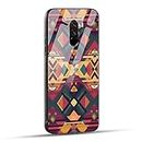 NDCOM for Poco F1 Back Cover Ritualistic Charm Authentic African Tribe Premium Printed Glass Case