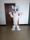 5'5'' Mascot Costume for Adults FOX Fursuit Long Fur Husky Suit Cosplay 165cmh